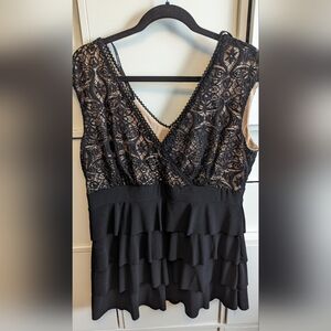 women's plus sz lace top